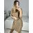 Langes, langärmliges Partykleid für Damen (Einheitsgröße S/M) ITALIAN FASHION IMM23056