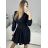 Elegantes Damenkleid mit langen Ärmeln (Einheitsgröße S/M) ITALIAN FASHION IMM23M6062