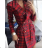 Elegantes Mantel-Langarmkleid für Damen (S/M EINHEITSGRÖSSE) ITALIAN FASHION IMPGM2311813 rot S