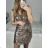 Sommerkleid Carmen aus Musselin für Damen (Einheitsgröße S/M) ITALIAN FASHION IMWE231506