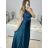 Langes, elegantes, ärmelloses Party-Abschlussballkleid für Damen (Einheitsgröße S/M) ITALIAN FASHION IMWBB223991 S/M schwarz