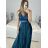 Langes, elegantes, ärmelloses Party-Abschlussballkleid für Damen (Einheitsgröße S/M) ITALIAN FASHION IMWBB223991 S/M schwarz