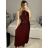 Sexy trägerloses Minikleid für Damen (S / M ONE SIZE) ITALIAN FASHION IMM22922 S/M rot