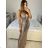 Langes, langärmliges Partykleid für Damen (Einheitsgröße S/M) ITALIAN FASHION IMM23056