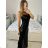 Sommerkleid Carmen aus Musselin für Damen (Einheitsgröße S/M) ITALIAN FASHION IMWE231506 S/M schwarz