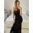Sommerkleid Carmen aus Musselin für Damen (Einheitsgröße S/M) ITALIAN FASHION IMWE231506 S/M schwarz