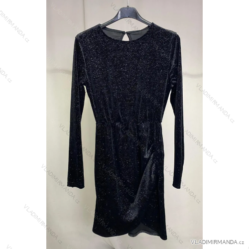 Elegantes Damenkleid mit langen Ärmeln (Einheitsgröße S/M) ITALIAN FASHION IMPLP2391120012
