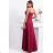 Damen Plus Size (42-46) langes elegantes ärmelloses Partykleid POLISH FASHION PMLBC23265-10 Burgund 42