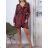 Šaty elegantný vianočný dlhý rukáv dámske (S/M ONE SIZE) TALIANSKA MÓDA IMM23M56723