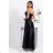 Damen Plus Size (42-46) langes elegantes ärmelloses Partykleid POLISH FASHION PMLBC23265-10 schwarz 38