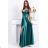 Damen Plus Size (42-46) langes elegantes ärmelloses Partykleid POLISH FASHION PMLBC23265-10 grün 42