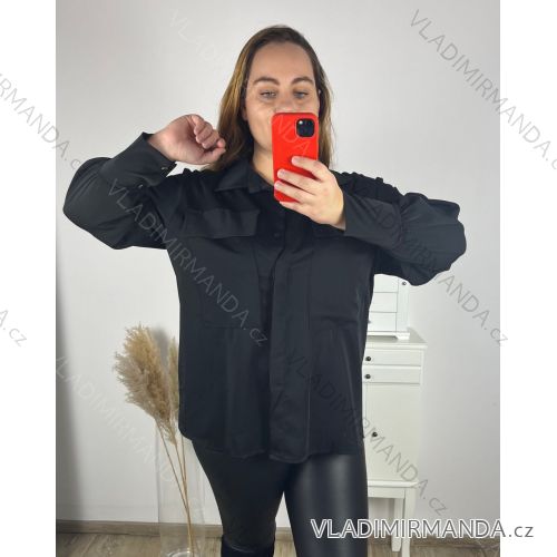Kurzärmliges Damenkleid in Übergröße (3XL/4XL ONE SIZE) ITALIAN FASHION IMWT23201