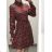 Šaty elegantný vianočný dlhý rukáv dámske (S/M ONE SIZE) TALIANSKA MÓDA IMM23M56723