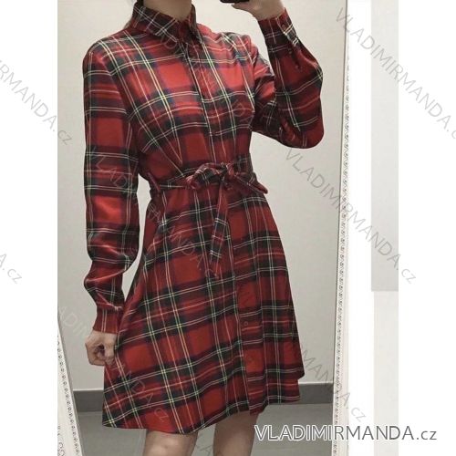 Šaty elegantný vianočný dlhý rukáv dámske (S/M ONE SIZE) TALIANSKA MÓDA IMM23M56723