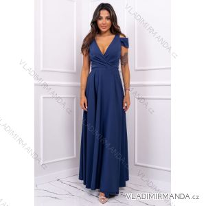 Langes, elegantes, ärmelloses Partykleid für Damen in Übergröße (36–52) POLISH FASHION PMLBF24GALA12