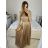 Langes, elegantes Langarmkleid für Damen (S/M EINHEITSGRÖSSE) ITALIAN FASHION IMPGM2316482