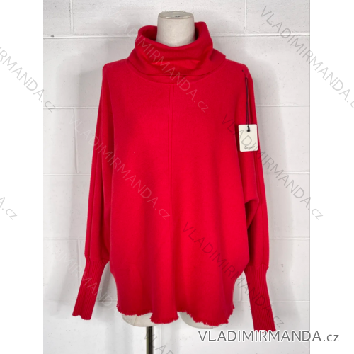Damen-Strickpullover mit langen Ärmeln und Rollkragen (S/M EINHEITSGRÖSSE) ITALIAN FASHION IMPBB23z8091
