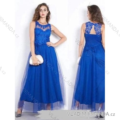 Ärmelloses langes Partykleid für Damen (S/M EINHEITSGRÖSSE) ITALIAN FASHION IMHMS23102