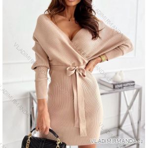 Damen Elegantes Kurzes Langarmkleid (S / M ONE SIZE) ITALIAN FASHION IMWC217235