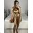 Elegante ärmellose Ballkleid-Spitze (uni s-m) ITALIENISCHE ART UND WEISE IM919919 Kerosin S/M