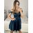 Elegante ärmellose Ballkleid-Spitze (uni s-m) ITALIENISCHE ART UND WEISE IM919919 Kerosin S/M