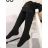 Lange gestreifte Leggings für Damen (Einheitsgröße S/M) ITALIAN FASHION IMM23SC011A schwarz S/M