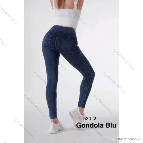 Lange Push-Up-Jeggings für Damen (S-XL) ITALIAN FASHION IMM22FD533 dunkelblau L