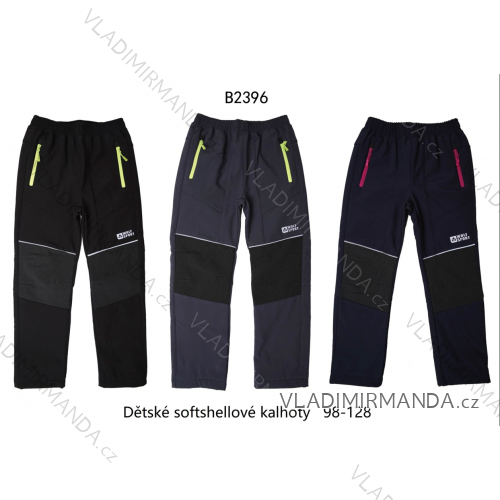 Kalhoty softshellové děstké dorost chlapecké (116-146) WOLF B2194