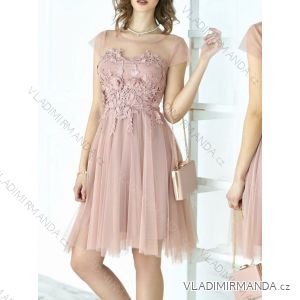 Elegante ärmellose Ballkleid-Spitze (uni s-m) ITALIENISCHE ART UND WEISE IM919919