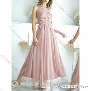 Elegante ärmellose Ballkleid-Spitze (uni s-m) ITALIENISCHE ART UND WEISE IM919919