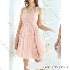 Elegante ärmellose Ballkleid-Spitze (uni s-m) ITALIENISCHE ART UND WEISE IM919919