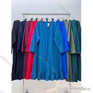 Kleid Oversize Kurzarm Damen (4XL/5XL ONE SIZE) ITALSKÁ MÓDA IM422FLUFF