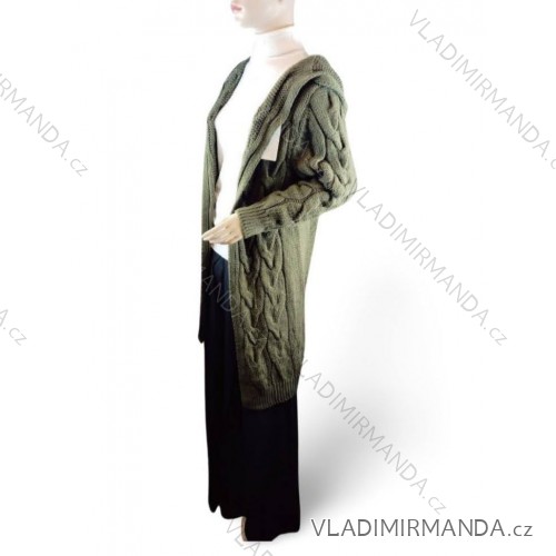 Damen-Kapuzenjacke in großen Größen (XL/2XL ONE SIZE) ITALIAN FASHION IM422684 XL/2XL Khaki