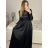 Langes, elegantes Langarmkleid für Damen (S/M EINHEITSGRÖSSE) ITALIAN FASHION IMPGM2316482