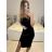 Elegantes ärmelloses Damenkleid aus Samt (S/M EINHEITSGRÖSSE) ITALIAN FASHION IMPMD2331459