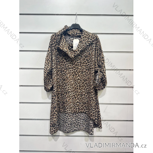 Damen-Tunika mit langen Ärmeln in Übergröße (Einheitsgröße S/M) ITALIAN FASHION IMPSH2316090