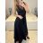 Kleid klassische Kurzarm Frauen (Uni S / M) ITALIAN FASHION IMC20203