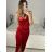 Langes, elegantes, trägerloses Damenkleid (Einheitsgröße S/M) ITALIAN FASHION IMPMD23333 S/M rot