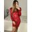 Strickpullover-Set für Damen (Einheitsgröße S/M) ITALIAN FASHION IMWE223972 rot XS/S