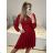 Elegantes Damenkleid mit langen Ärmeln (Einheitsgröße S/M) ITALIAN FASHION IMM23M6062