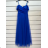 Langes trägerloses Pailletten-Partykleid für Damen (Einheitsgröße S/M) ITALIAN FASHION IMPSH233348 dunkelblau S / M