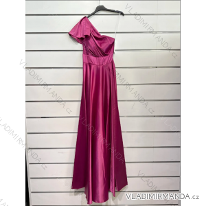 Langes, elegantes Kurzarmkleid für Damen (Einheitsgröße S/M) ITALIAN FASHION IMPSH2480818