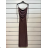Langes trägerloses Pailletten-Partykleid für Damen (Einheitsgröße S/M) ITALIAN FASHION IMPSH233348