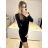 Langärmliges Strickkleid für Damen (Einheitsgröße S/M) ITALIAN FASHION IMPMD231039X S/M braun
