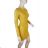 Damen kurzes Abendkleid Langarm (S-XL) MB21 IM619052 S/M hořčicová