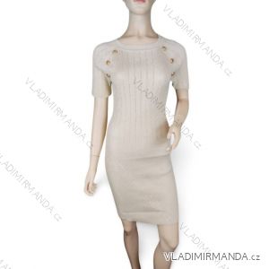 Elegantes gestricktes Langarmkleid für Damen (S/M EINHEITSGRÖSSE) ITALIAN FASHION IMPOC237091