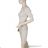 Elegantes gestricktes Langarmkleid für Damen (S/M EINHEITSGRÖSSE) ITALIAN FASHION IMPOC237091 béžová S/M