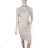 Elegantes gestricktes Langarmkleid für Damen (S/M EINHEITSGRÖSSE) ITALIAN FASHION IMPOC237091 béžová S/M