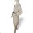 Damen-Strickkleid mit Gürtel und langen Ärmeln (Einheitsgröße S/M) ITALIAN FASHION IMM23M5173