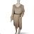 Damen-Strickkleid mit Gürtel und langen Ärmeln (Einheitsgröße S/M) ITALIAN FASHION IMM23M5173